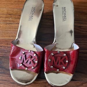 Red Michael Kors shoes
